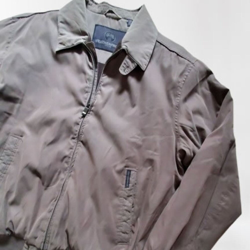 Weatherproof Olive Green Lined Bomber Jacket – Men’s Large – Preowned